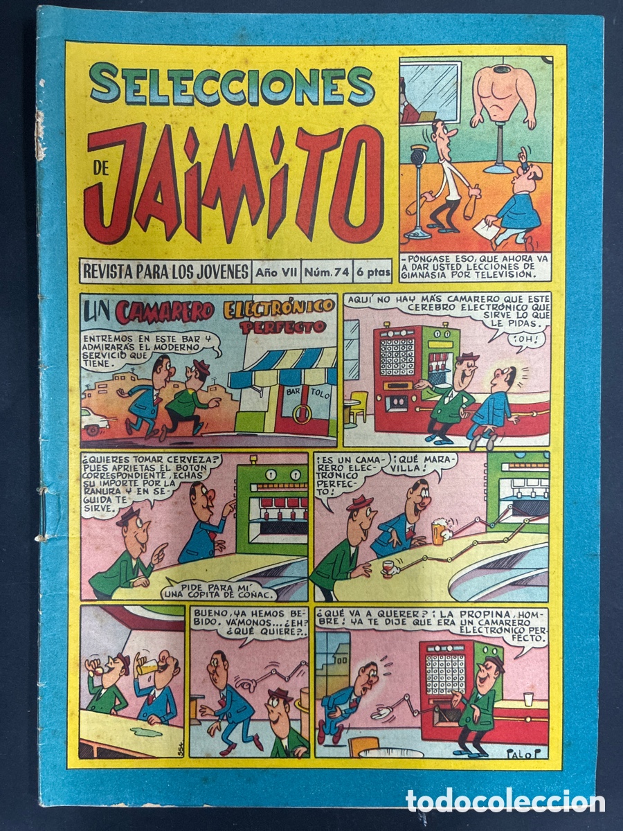 Tebeos: COMIC SELECCIONES DE JAIMITO N&ordm;74 EDITORIAL VALENCIANA