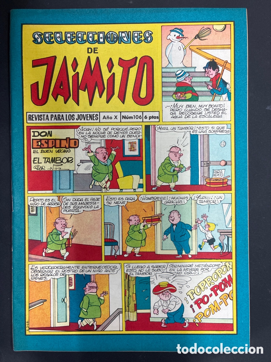 Tebeos: COMIC SELECCIONES DE JAIMITO N&ordm; 106 EDITORIAL VALENCIANA