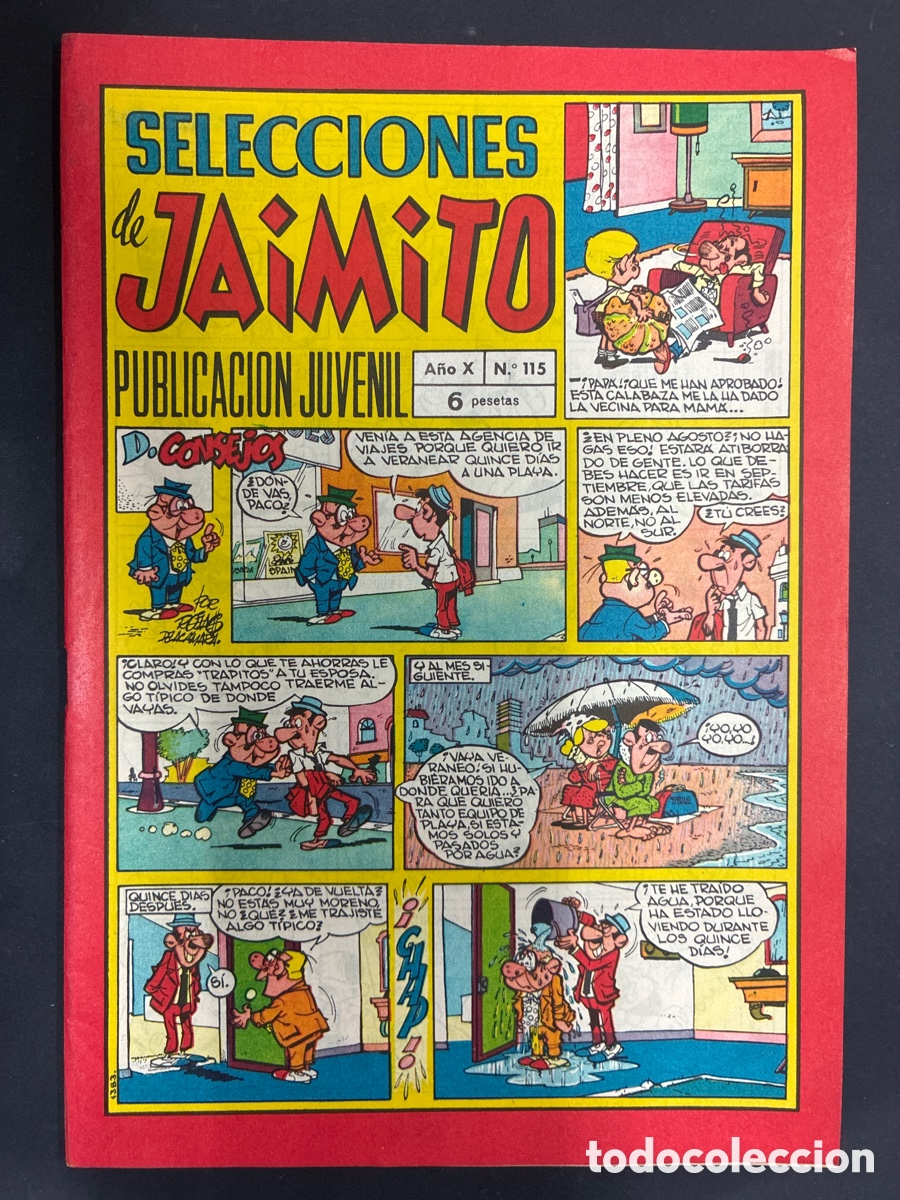 Tebeos: COMIC SELECCIONES DE JAIMITO N&ordm; 115 EDITORIAL VALENCIANA