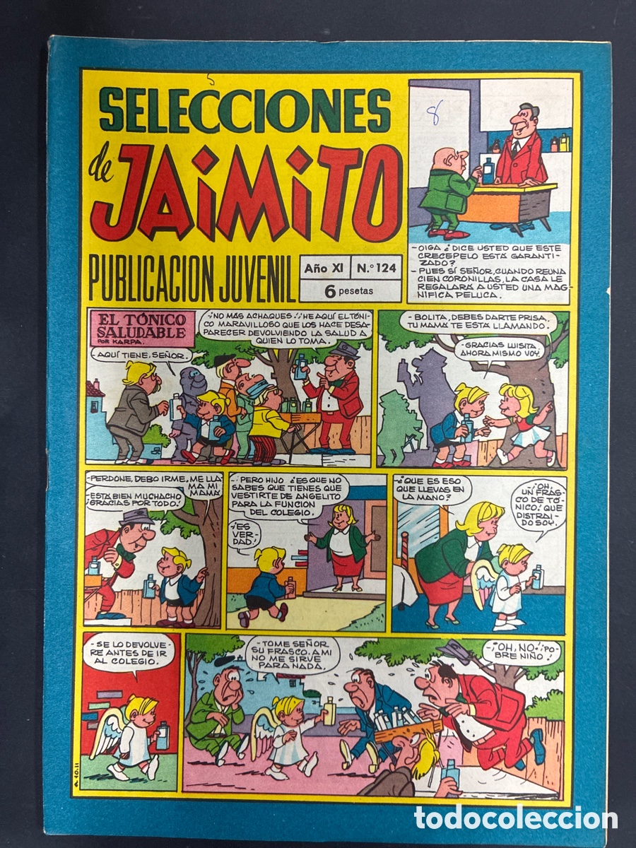 Tebeos: COMIC SELECCIONES DE JAIMITO N&ordm; 124 EDITORIAL VALENCIANA