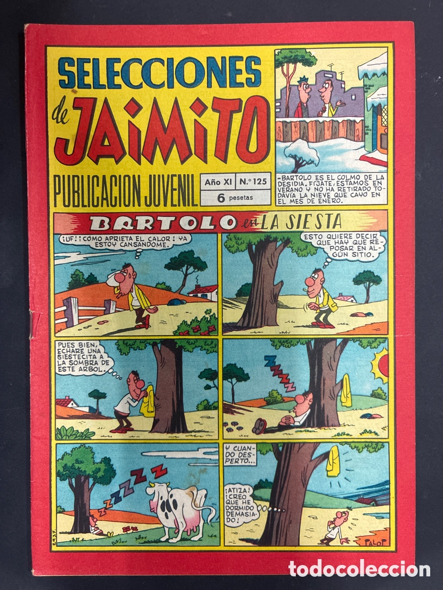 Tebeos: COMIC SELECCIONES DE JAIMITO N&ordm; 125 EDITORIAL VALENCIANA