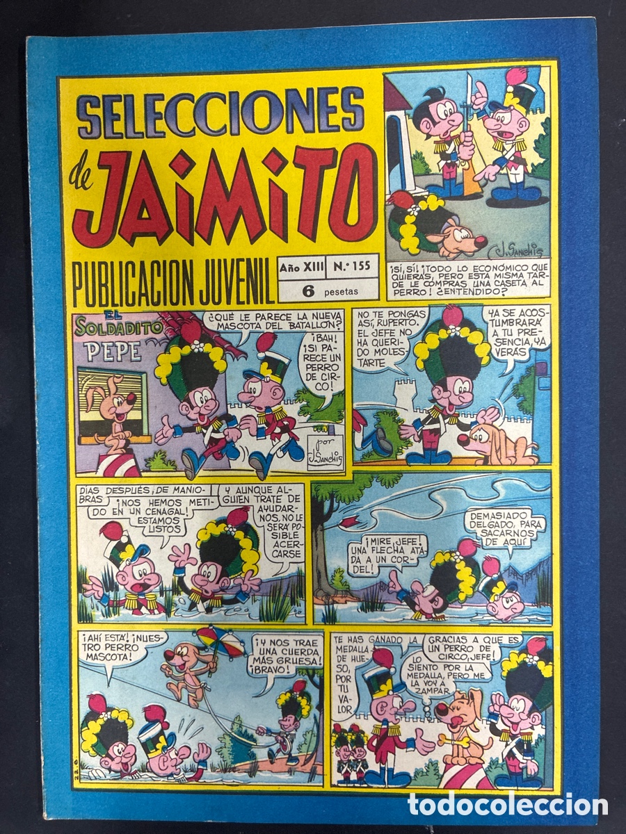 Tebeos: COMIC SELECCIONES DE JAIMITO N&ordm; 155 EDITORIAL VALENCIANA