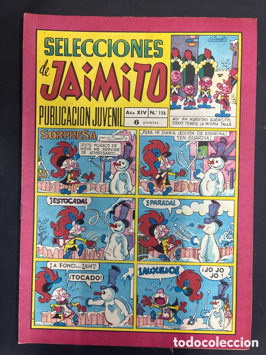Tebeos: COMIC SELECCIONES DE JAIMITO N&ordm; 156 EDITORIAL VALENCIANA
