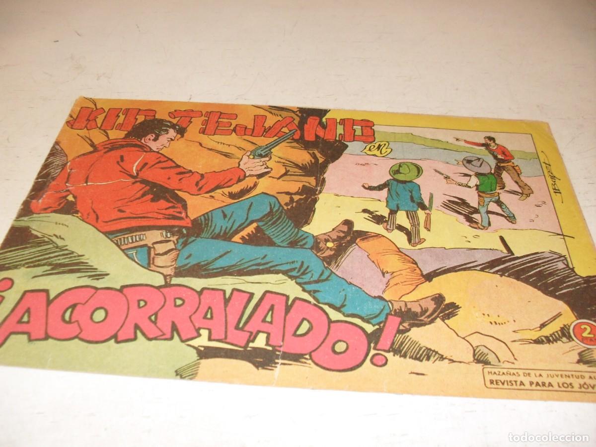 Tebeos: (ORIGINAL)KID TEJANO N&ordm; 42,ACORRALADO,DE 55.VALENCIANA,1961