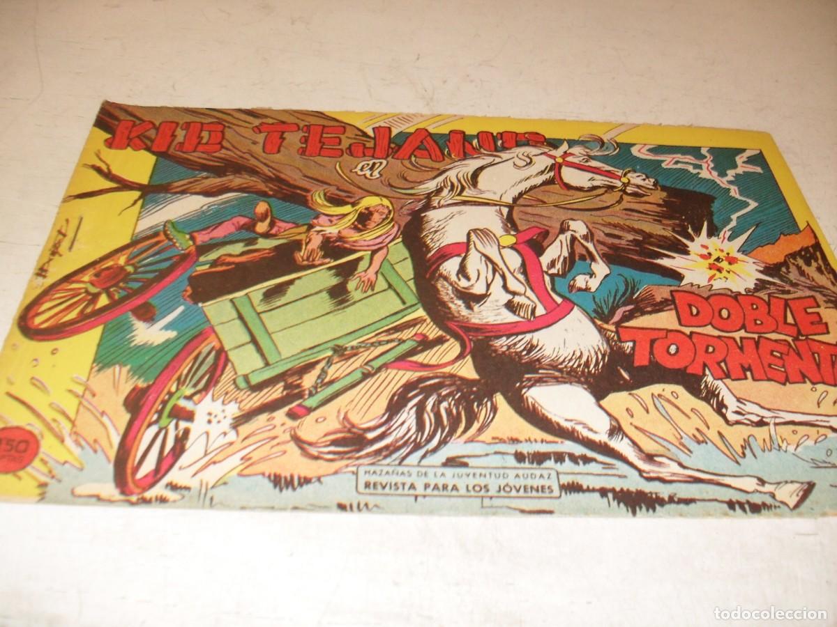 Tebeos: (ORIGINAL)KID TEJANO N&ordm; 32,DOBLE TORMENTA,DE 55.VALENCIANA,1961