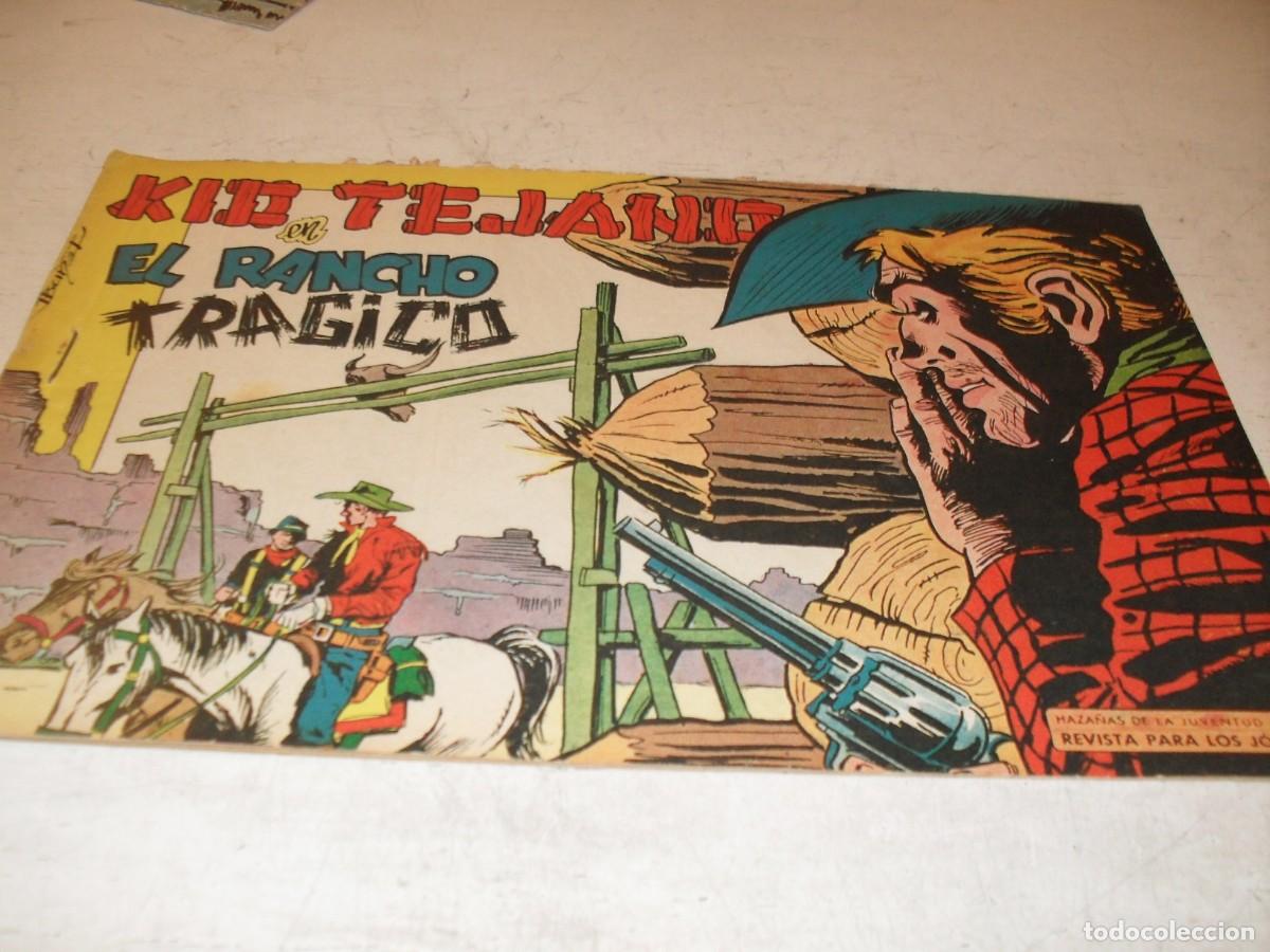 Tebeos: (ORIGINAL)KID TEJANO N&ordm; 31,EL RANCHO TRAGICO,DE 55.VALENCIANA,1961