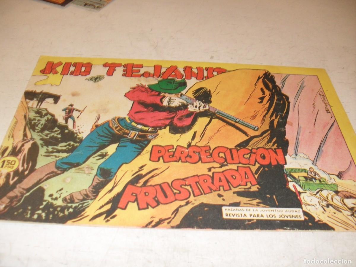 Tebeos: (ORIGINAL)KID TEJANO N&ordm; 29,PERSECUCION FRUSTRADA,DE 55.VALENCIANA,1961