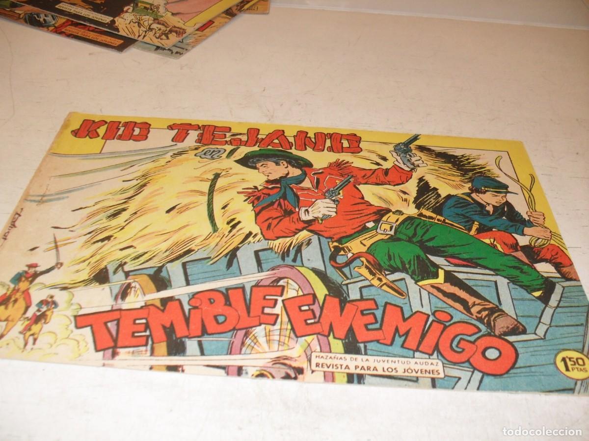 Tebeos: (ORIGINAL)KID TEJANO N&ordm; 28,TEMIBLE ENEMIGO,DE 55.VALENCIANA,1961