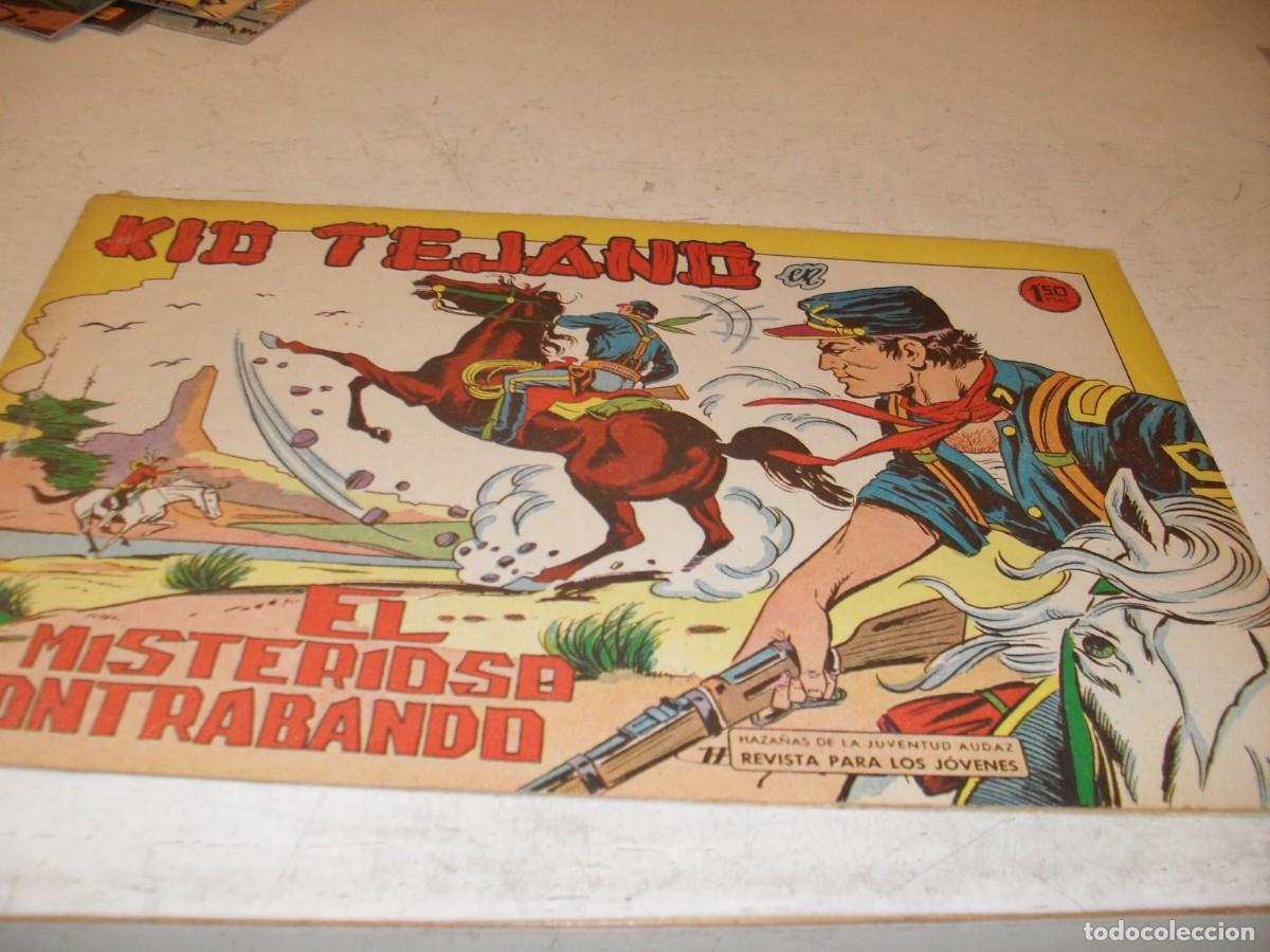 Tebeos: (ORIGINAL)KID TEJANO N&ordm; 23,EL MISTERIOSO CONTRABANDO,DE 55.VALENCIANA,1961