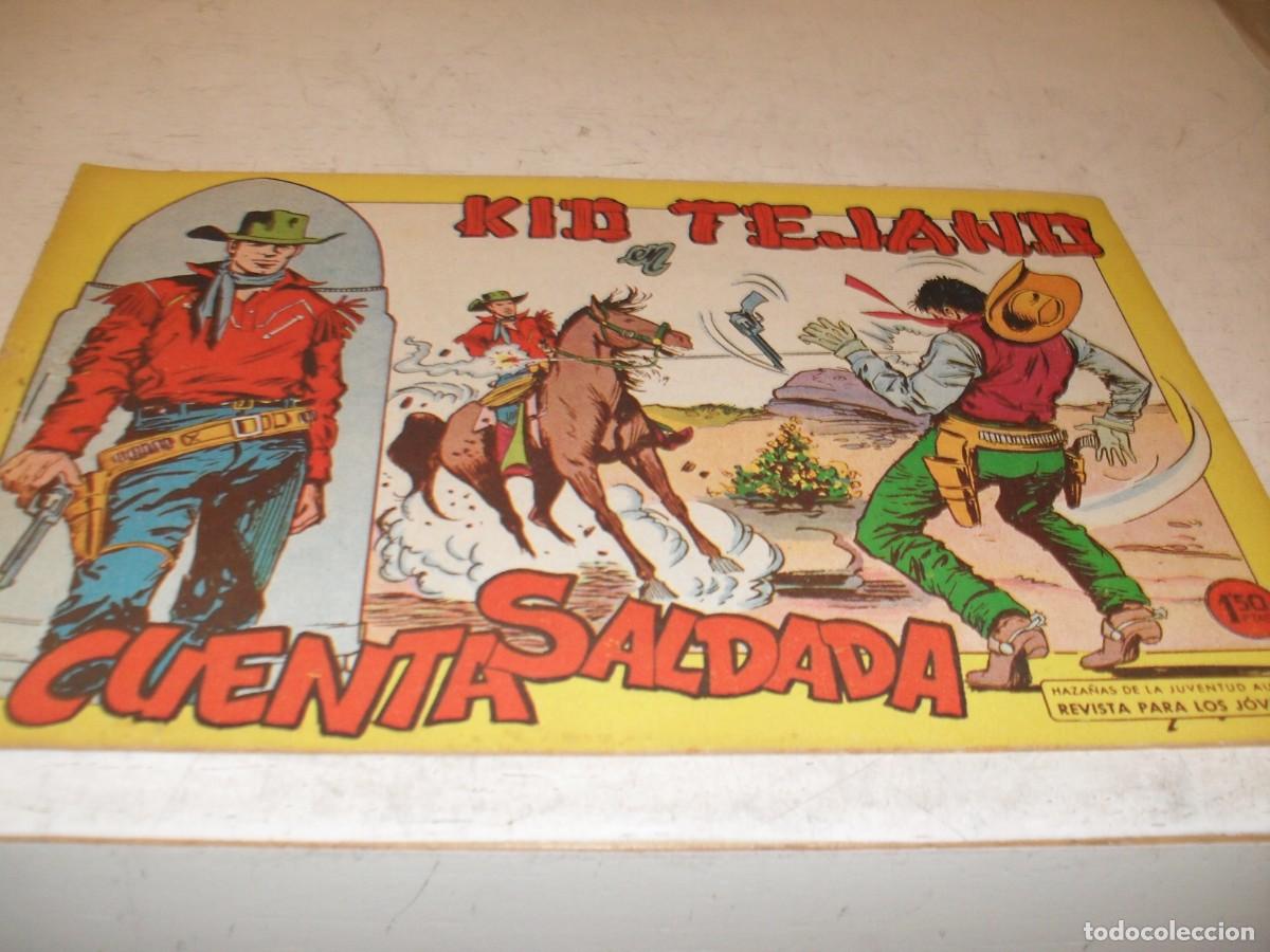 Tebeos: (ORIGINAL)KID TEJANO N&ordm; 20,CUENTA SALDADA,DE 55.VALENCIANA,1961