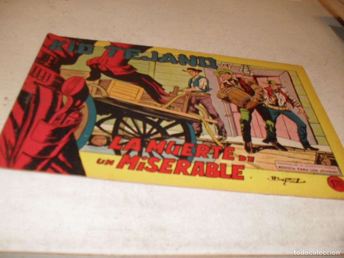 Tebeos: (ORIGINAL)KID TEJANO N&ordm; 14,LA MUERTE DE UN MISERABLE,DE 55.VALENCIANA,1961