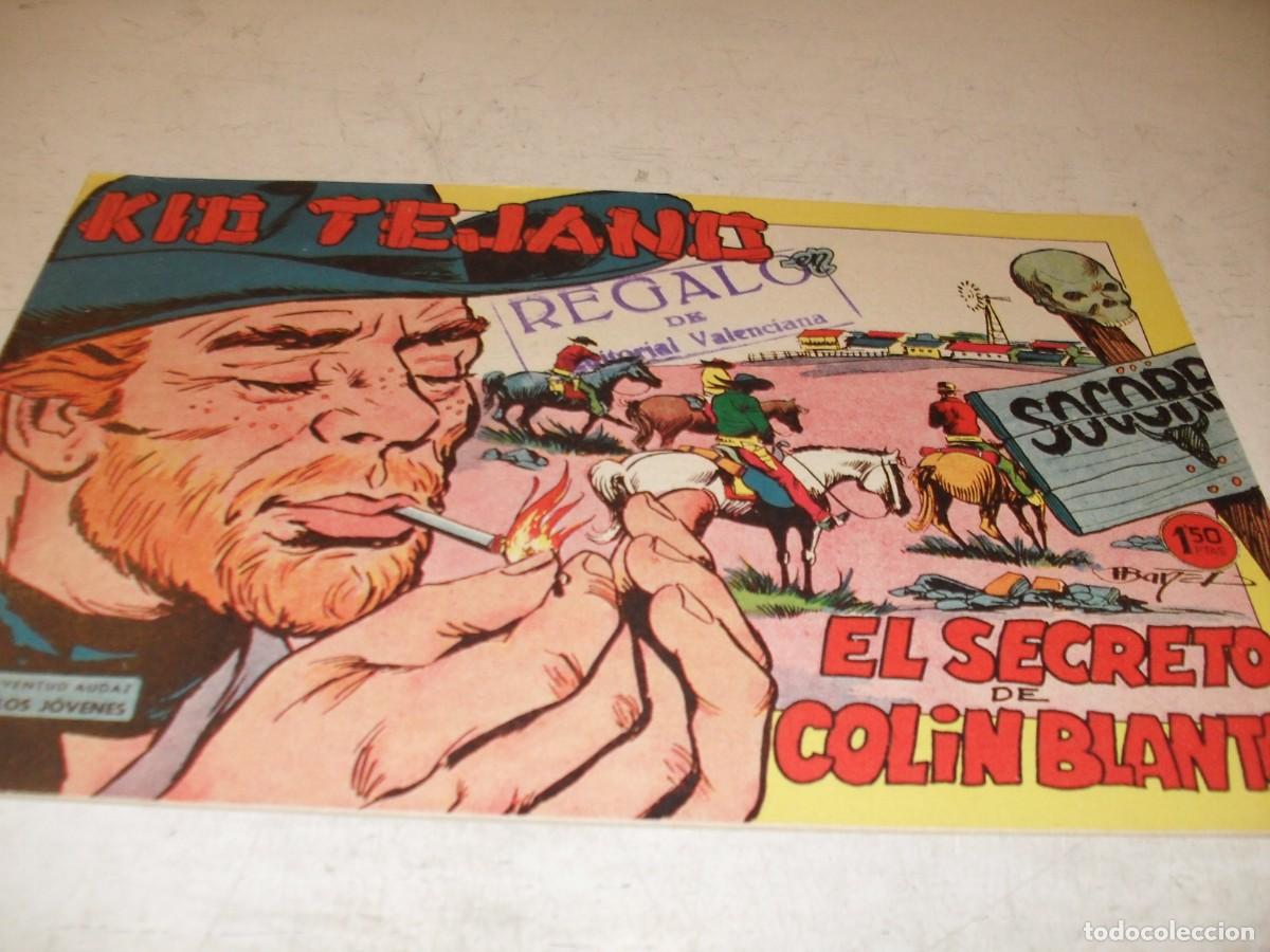 Tebeos: (ORIGINAL)KID TEJANO N&ordm; 12,EL SECRETO DE COLIN BLANTON,DE 55.VALENCIANA,1961