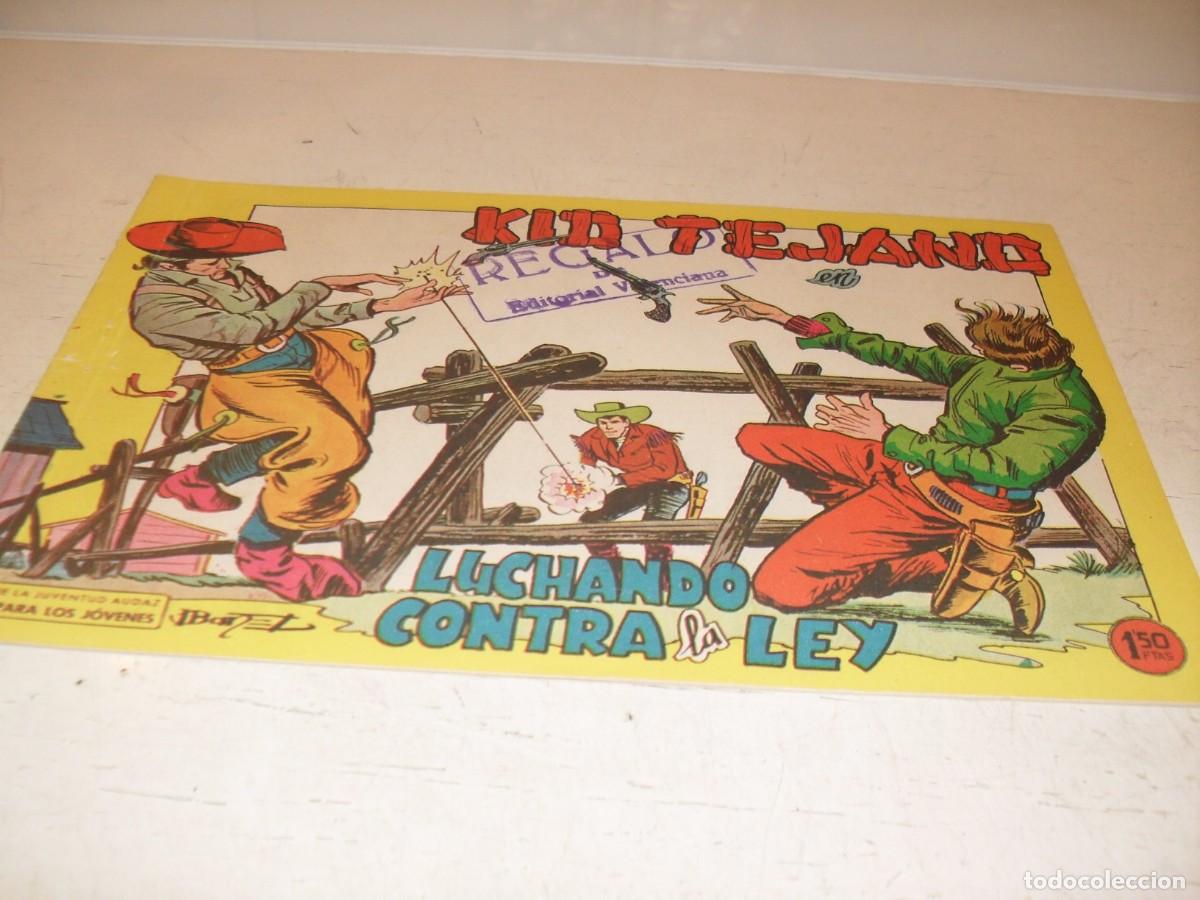 Tebeos: (ORIGINAL)KID TEJANO N&ordm; 11,LUCHANDO CONTRA LA LEY,DE 55.VALENCIANA,1961