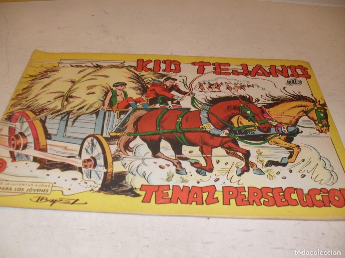 Tebeos: (ORIGINAL)KID TEJANO N&ordm; 9,TENAZ PERSECUCION,DE 55.VALENCIANA,1961
