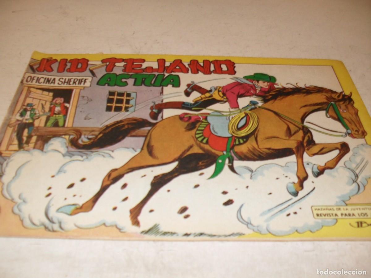 Tebeos: (ORIGINAL)KID TEJANO N&ordm; 7,KID TEJANO ACTUA,DE 55.VALENCIANA,1961
