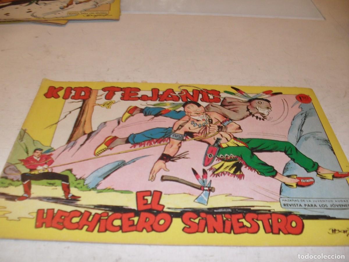 Tebeos: (ORIGINAL)KID TEJANO N&ordm; 6,EL HECHICERO SINIESTRO,DE 55.VALENCIANA,1961
