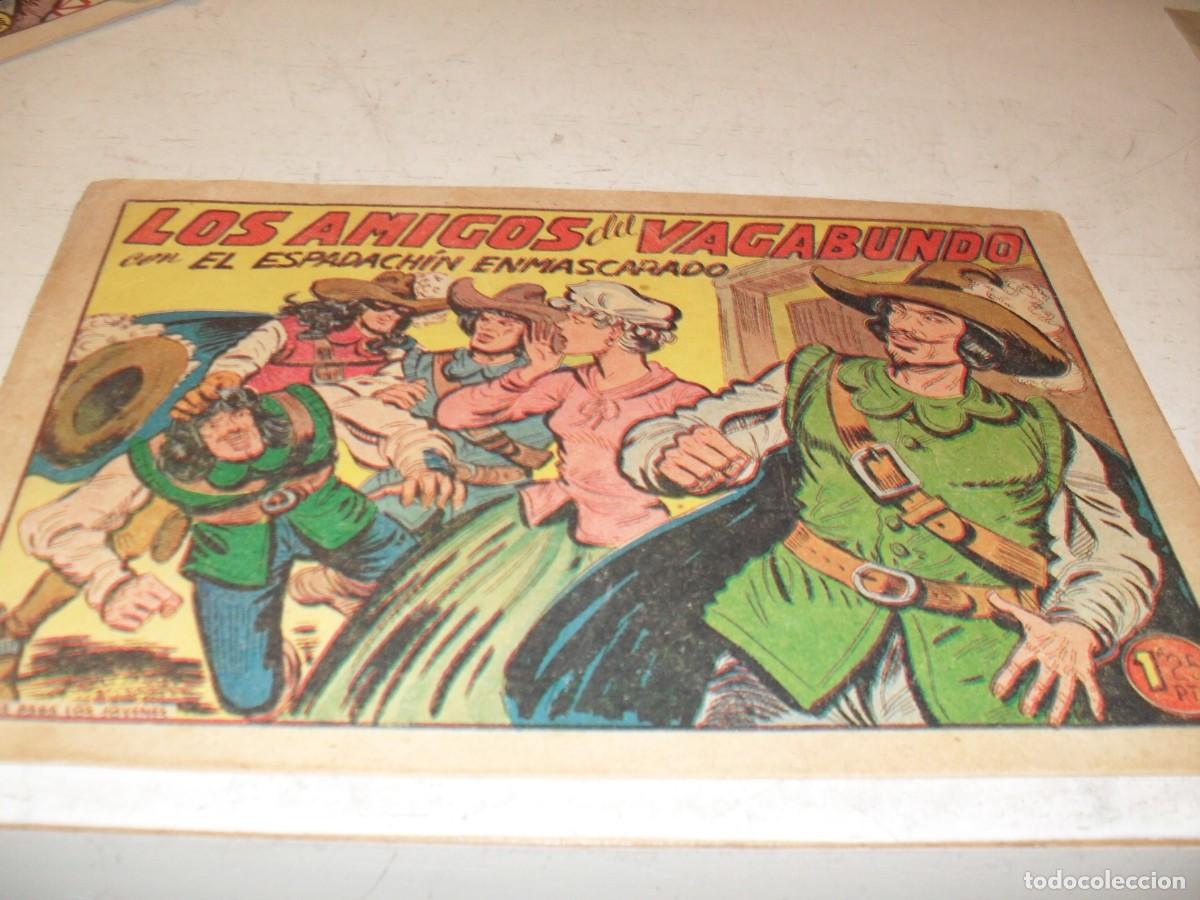 Tebeos: (ORIGINAL)EL ESPADACHIN ENMASCARADO,N&ordm; 235,LOS AMIGOS DEL VAGABUNDO,DE GAGO.VALENCIANA,1952