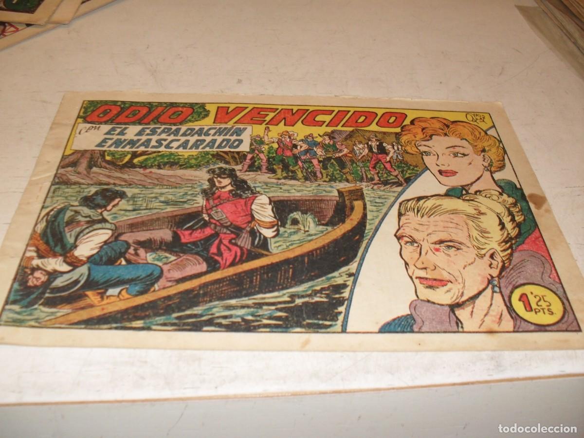 Tebeos: (ORIGINAL)EL ESPADACHIN ENMASCARADO,N&ordm; 180,ODIO VENCIDO,DE GAGO.VALENCIANA,1952