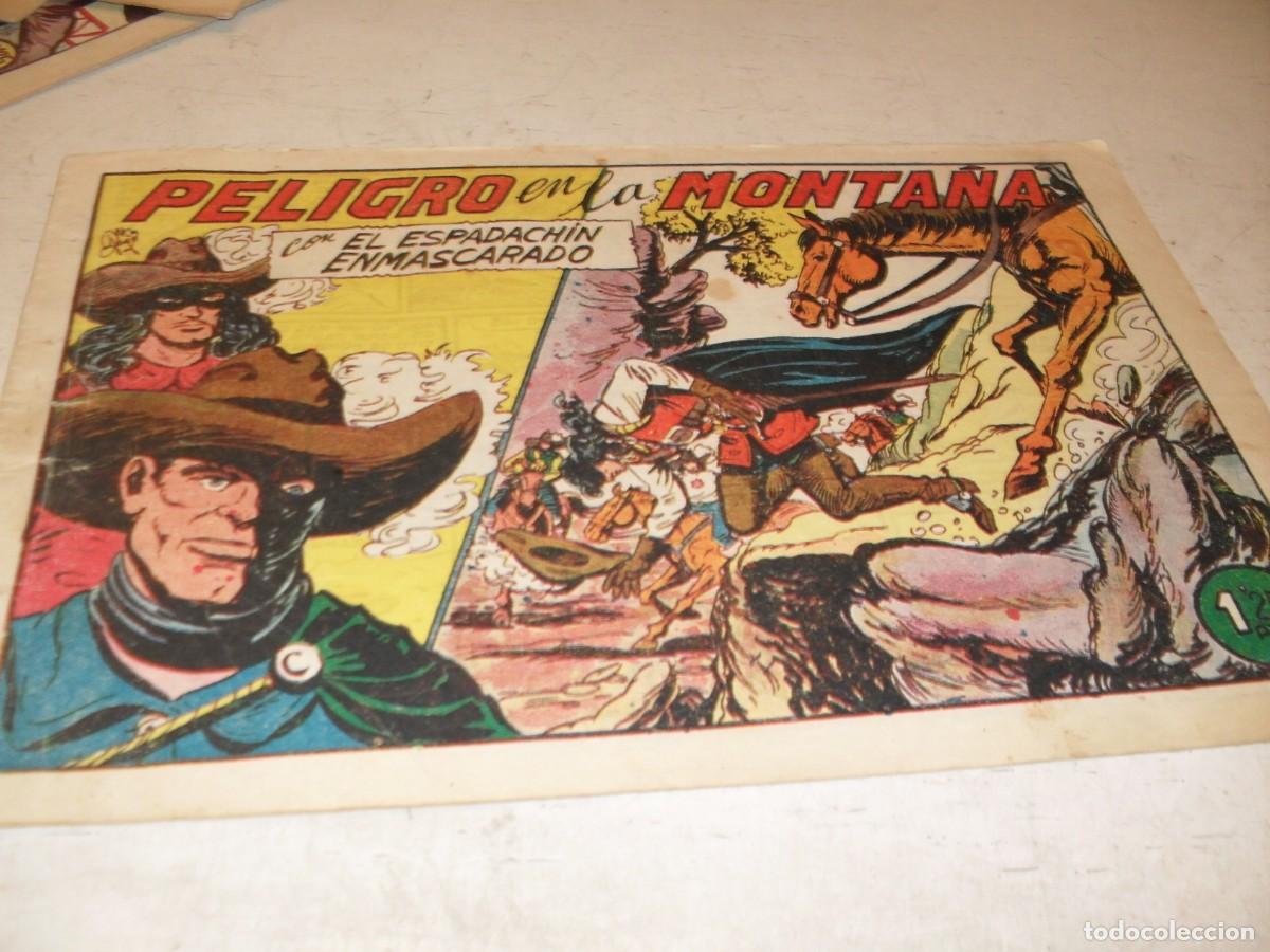 Tebeos: (ORIGINAL)EL ESPADACHIN ENMASCARADO,N&ordm; 178,PELIGRO EN LA MONTA&Ntilde;A,DE GAGO.VALENCIANA,1952