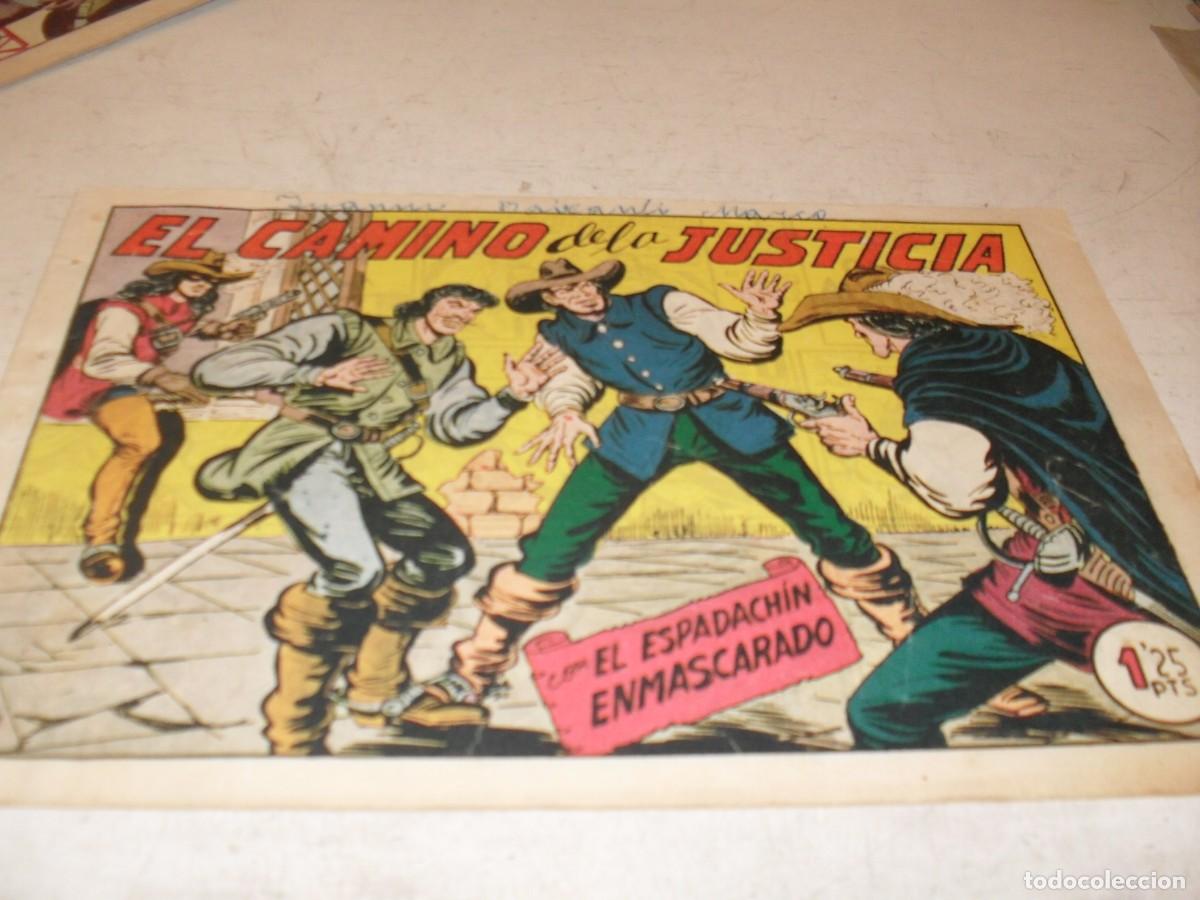 Tebeos: (ORIGINAL)EL ESPADACHIN ENMASCARADO,N&ordm; 170,EL CAMINO DE LA JUSTICIA,DE GAGO.VALENCIANA,1952