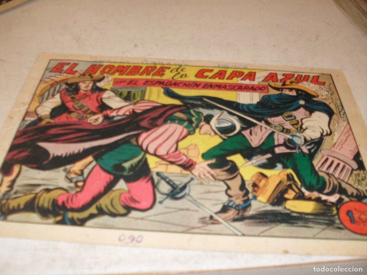 Giornalini: (ORIGINAL)EL ESPADACHIN ENMASCARADO N&ordm; 169,EL HOMBRE DE LA CAPA AZUL,DE GAGO.VALENCIANA,1952