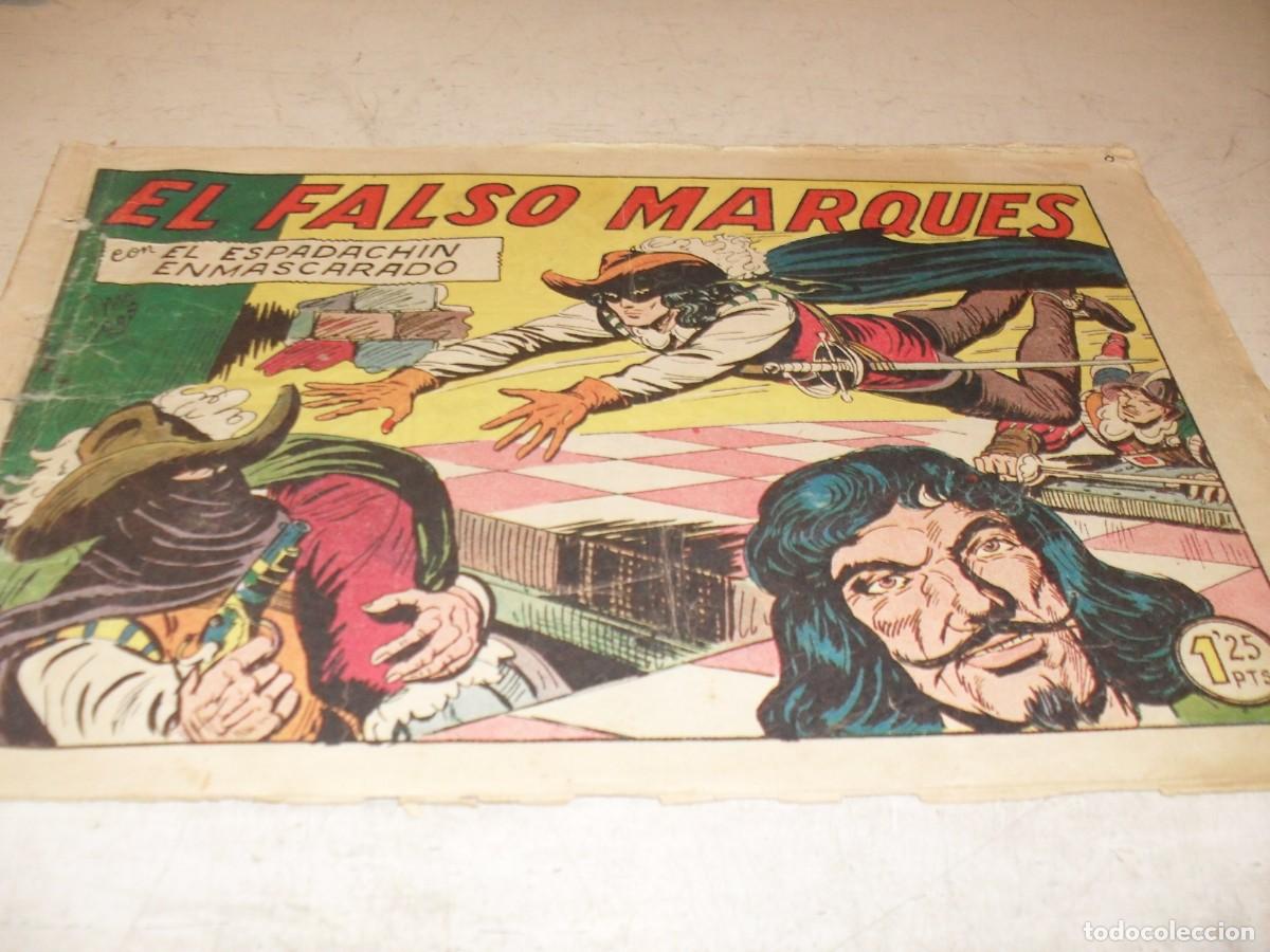 Giornalini: (ORIGINAL)EL ESPADACHIN ENMASCARADO N&ordm; 148,EL FALSO MARQUES,DE GAGO.VALENCIANA,1952