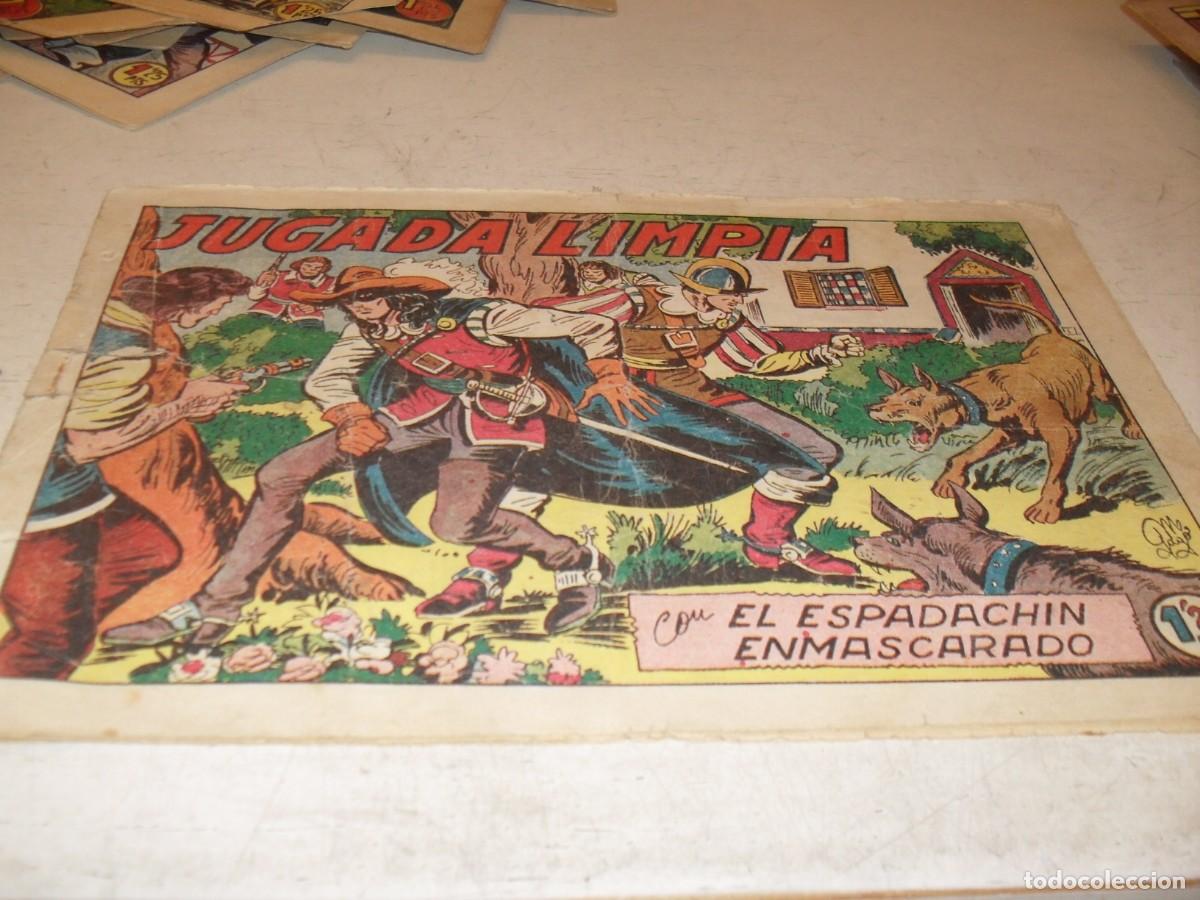Giornalini: (ORIGINAL)EL ESPADACHIN ENMASCARADO N&ordm; 147,JUGADA LIMPIA,DE GAGO.VALENCIANA,1952