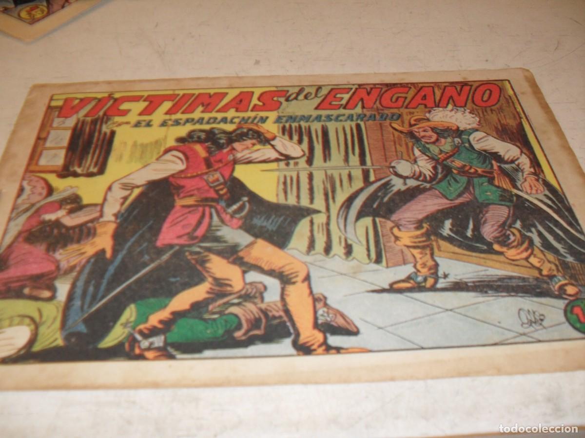 Giornalini: (ORIGINAL)EL ESPADACHIN ENMASCARADO N&ordm; 138,VICTIMAS DEL ENGA&Ntilde;O,DE GAGO.VALENCIANA,1952