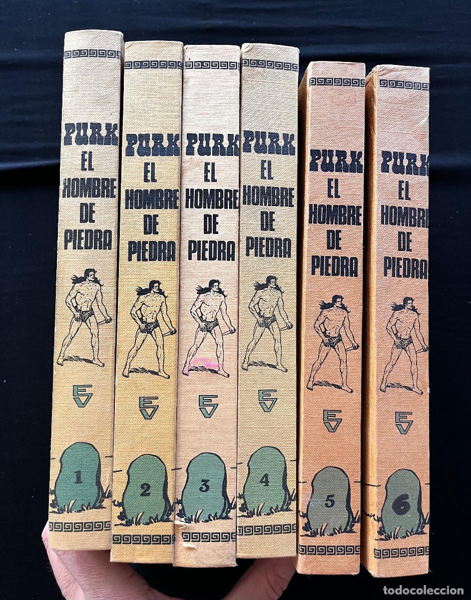 Tebeos: COLECCI&Oacute;N 6 TOMOS PURK EL HOMBRE DE PIEDRA. MANUEL GAGO. EDIT. VALENCIANA 1974