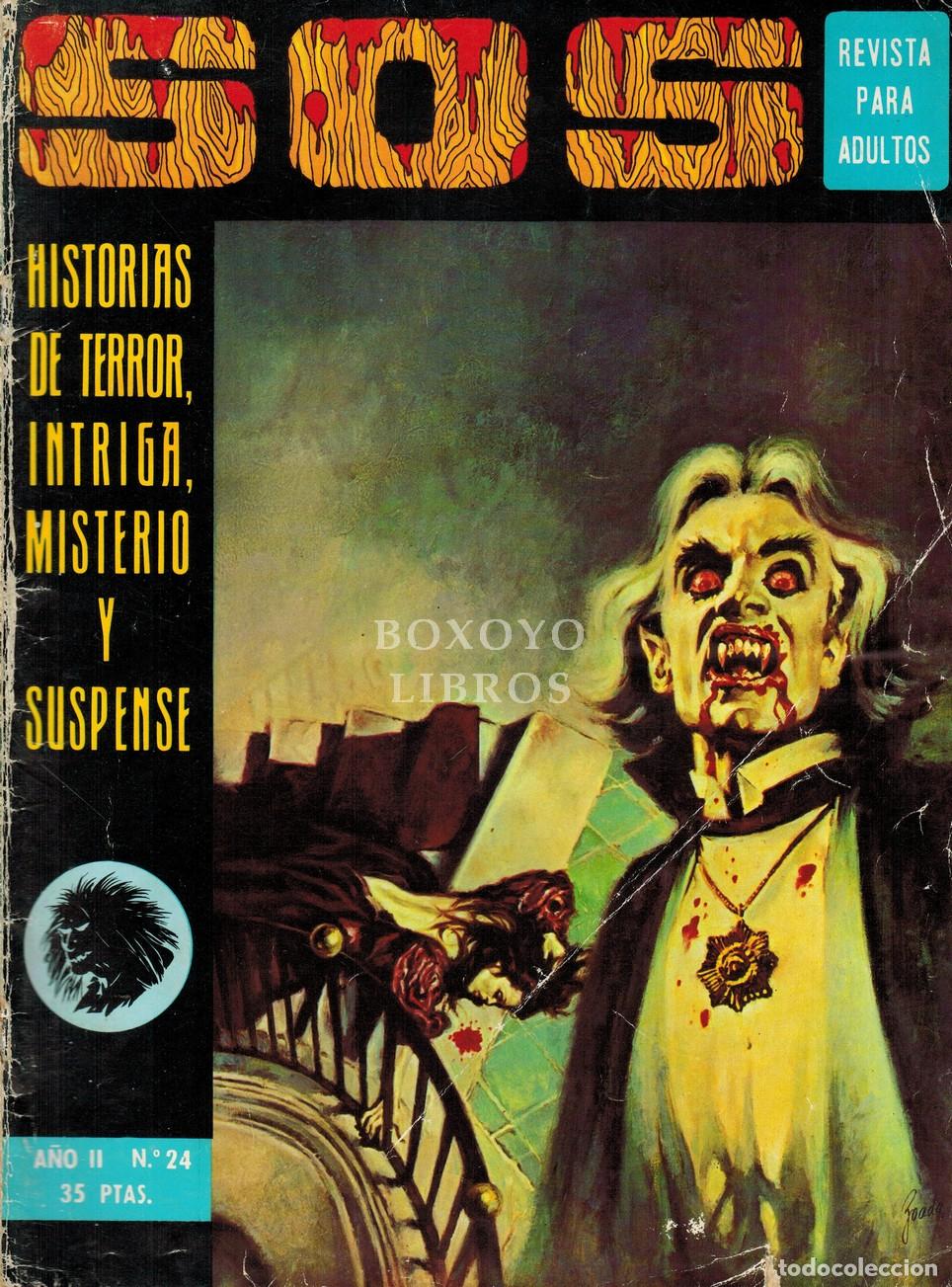 Tebeos: SOS. A&ntilde;o II. n&ordm; 24. Historias de terror, intriga, misterio y suspense