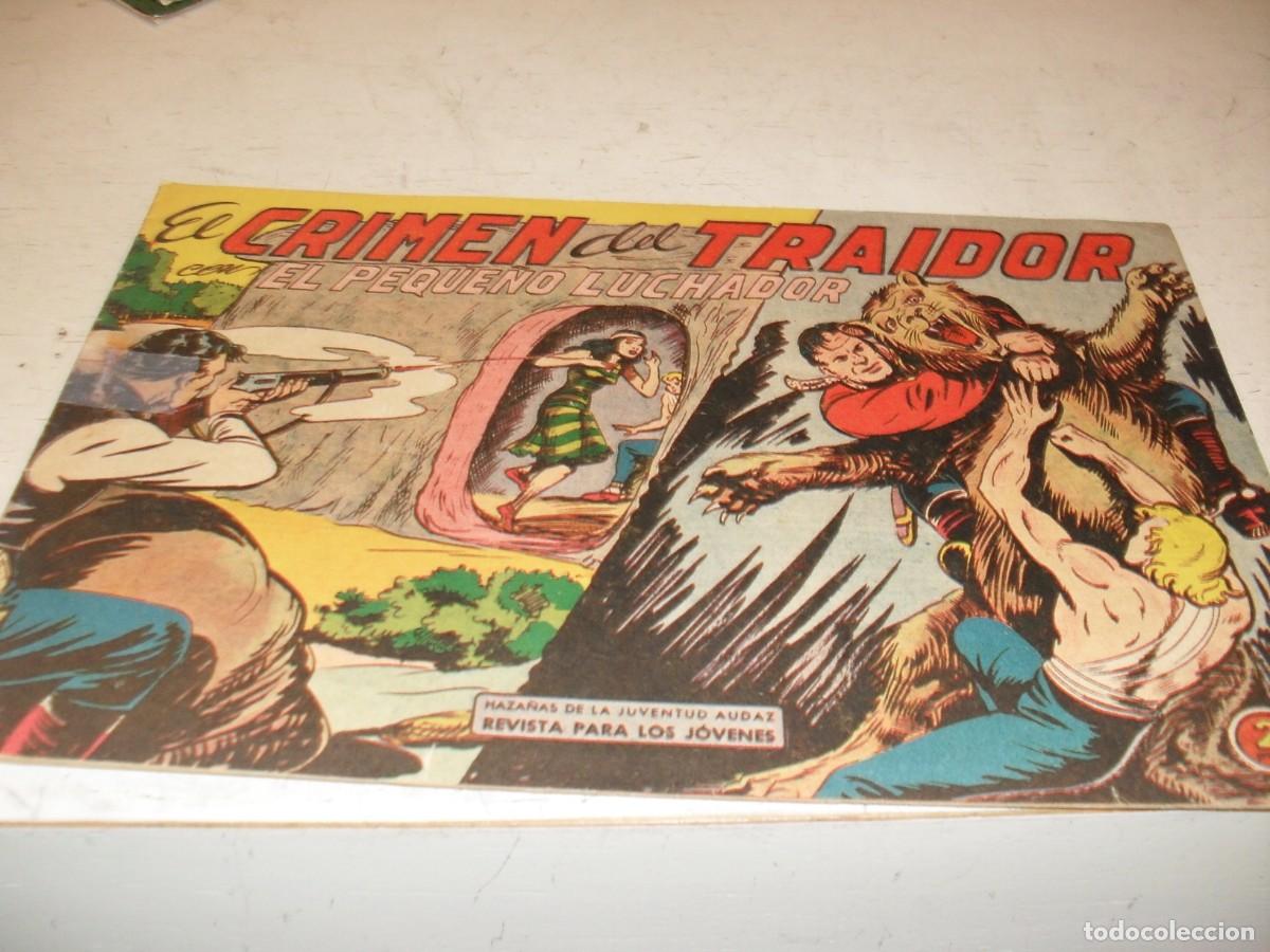 Tebeos: (ORIGINAL),EL PEQUE&Ntilde;O LUCHADOR N&ordm; 158,EL CRIMEN DEL TRAIDOR,DE M.GAGO,DE 243.VALENCIANA1960