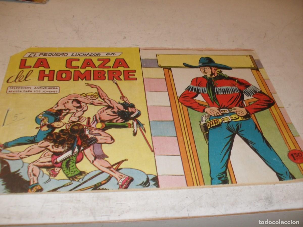 Tebeos: (ORIGINAL),EL PEQUE&Ntilde;O LUCHADOR N&ordm; 25,LA CAZA DEL HOMBRE,DE 243.VALENCIANA1960