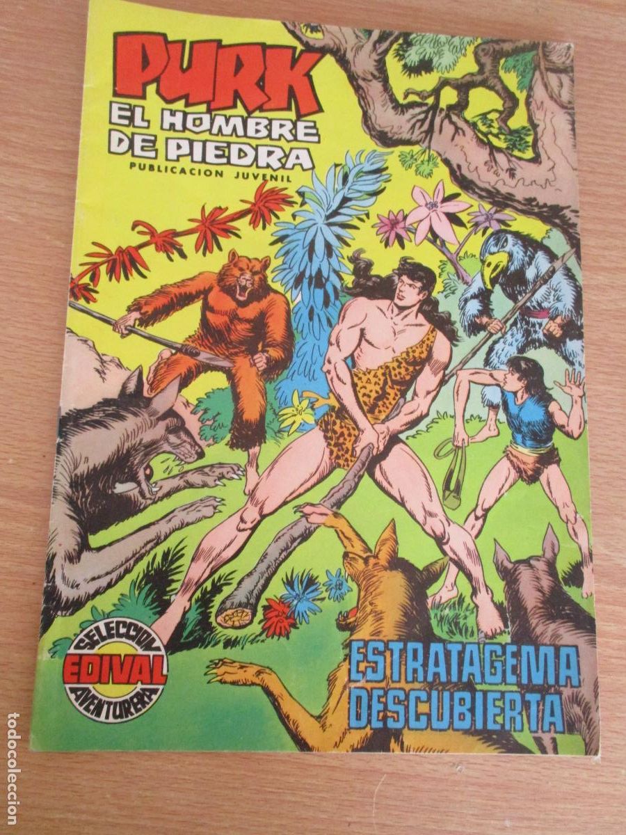 Tebeos: SELECCI&Oacute;N AVENTURERA EDIVAL-PURK EL HOMBRE DE PIEDRA, n&ordm;. 59- 1975