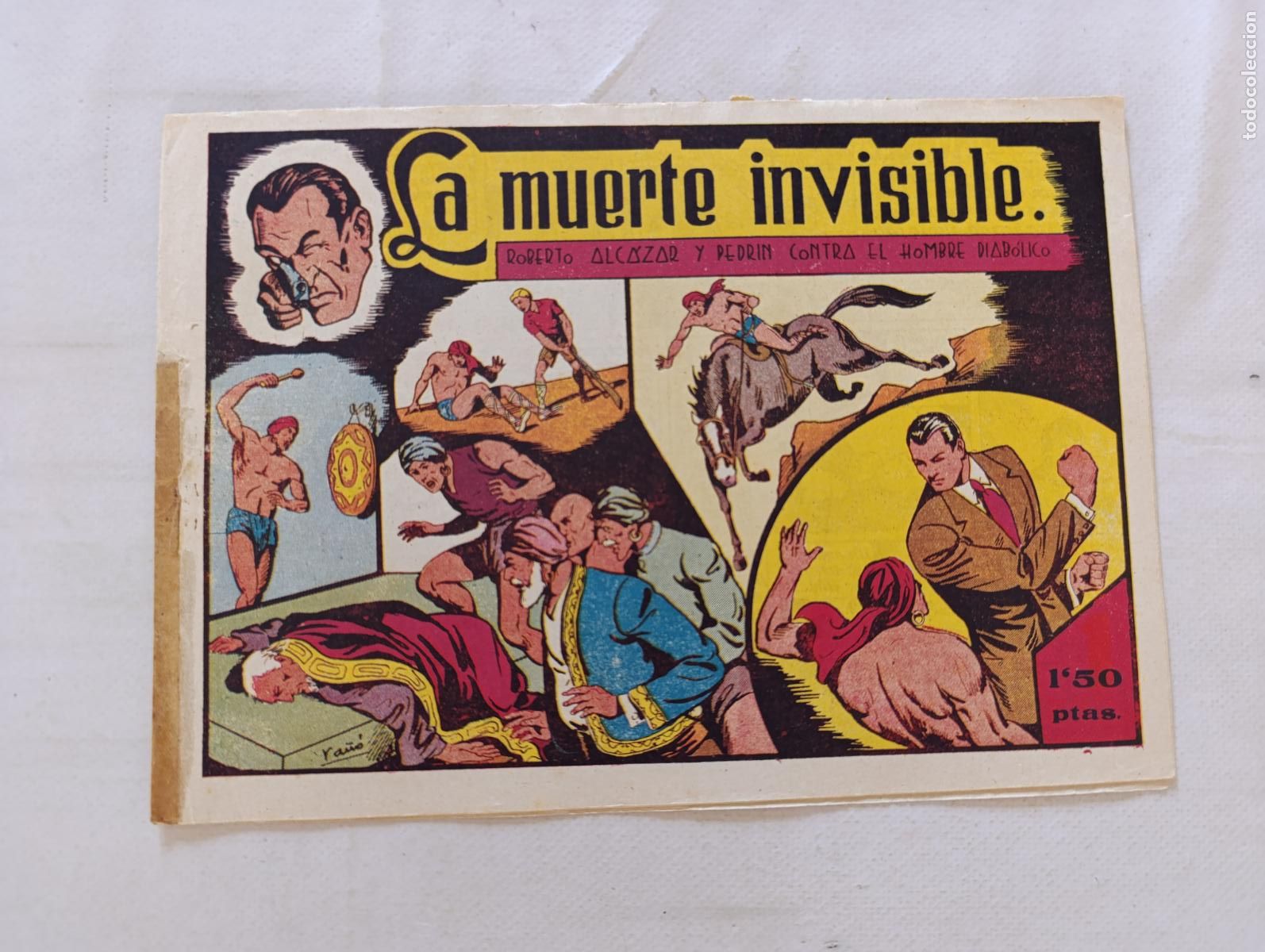 Tebeos: ROBERTO ALCAZAR Y PEDRIN N&ordm; 118 - LA MUERTE INVISIBLE - ORIGINAL - VALENCIANA (HU)