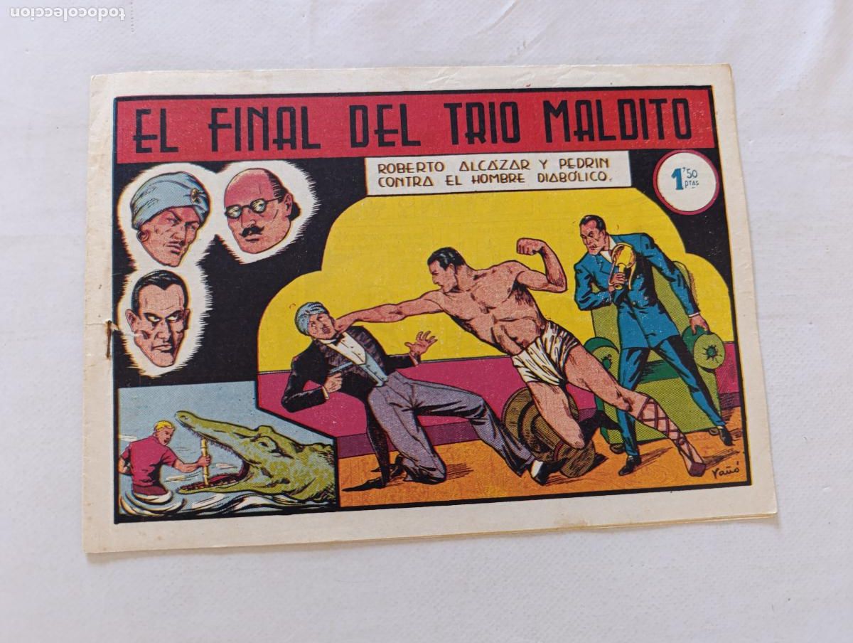 Tebeos: ROBERTO ALCAZAR Y PEDRIN N&ordm; 120 - EL FINAL DEL TRIO MALDITO - ORIGINAL - VALENCIANA (HU)