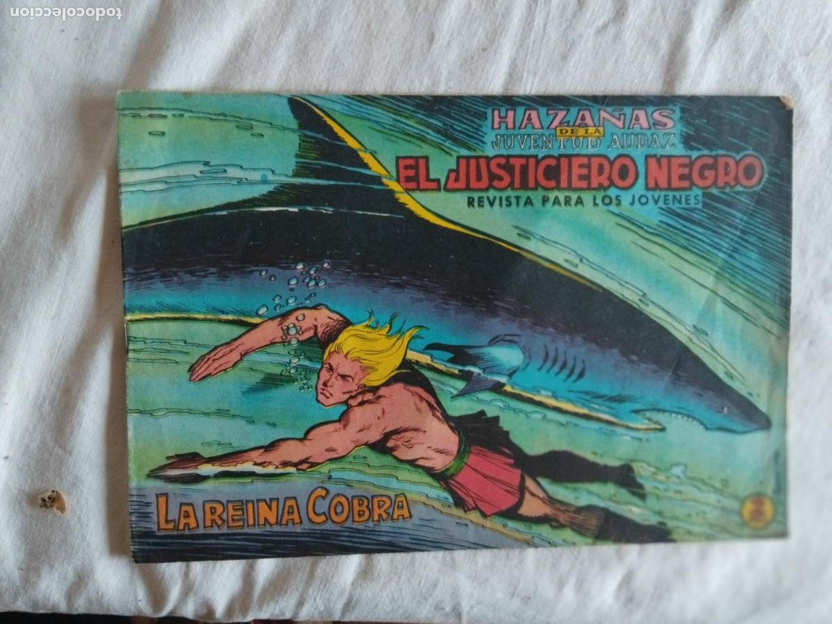 Tebeos: EL JUSTICIERO NEGRO N&ordm; 4. EDITORA VALENCIANA 1965.