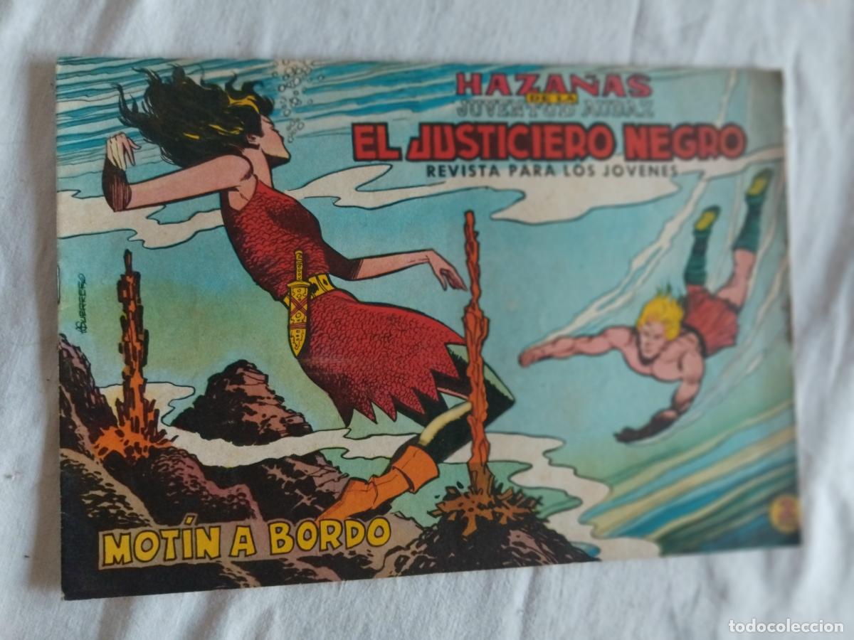 Tebeos: EL JUSTICIERO NEGRO N&ordm; 6. EDITORA VALENCIANA 1965.