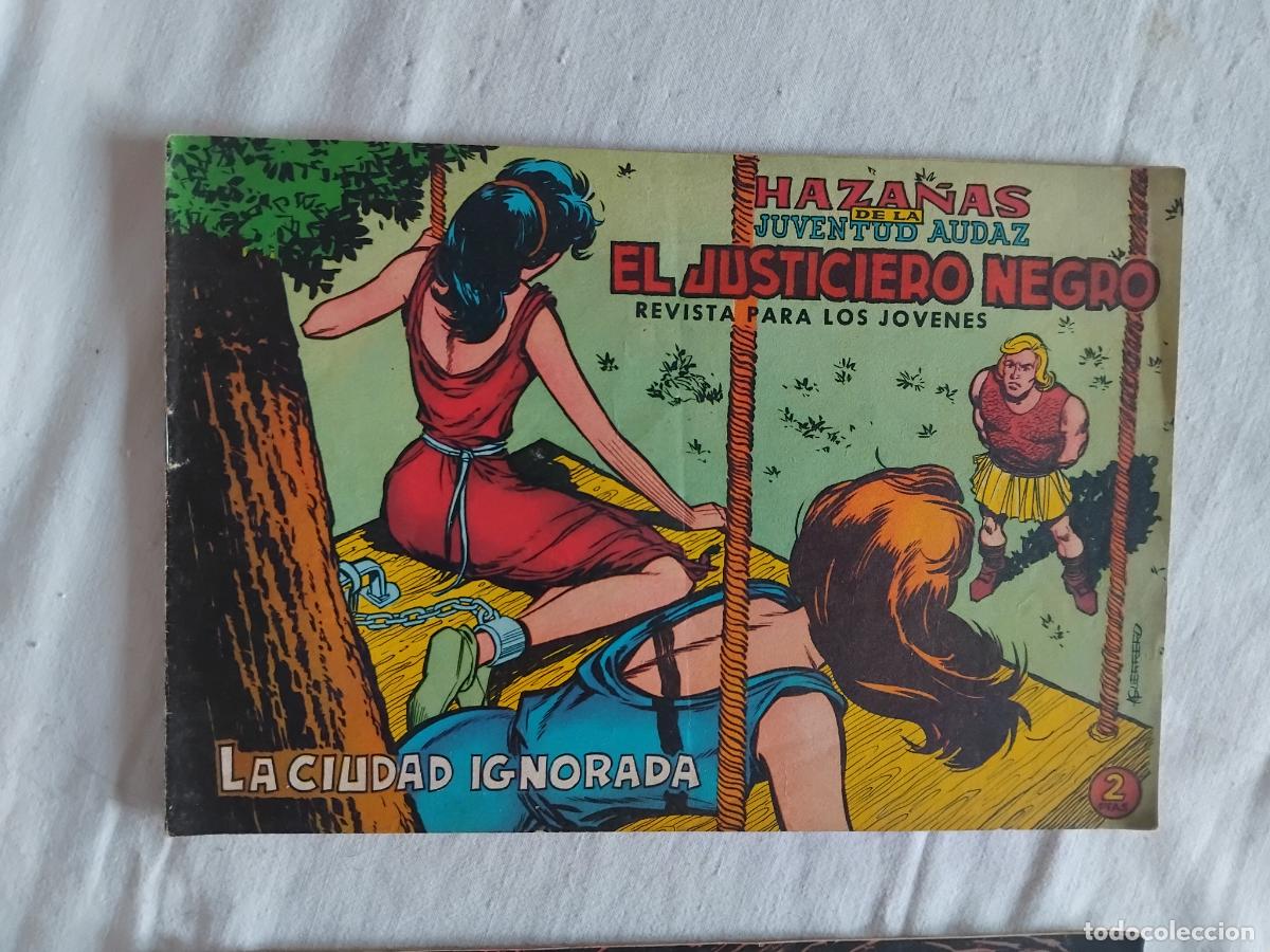 Tebeos: EL JUSTICIERO NEGRO N&ordm; 8. EDITORA VALENCIANA 1965.