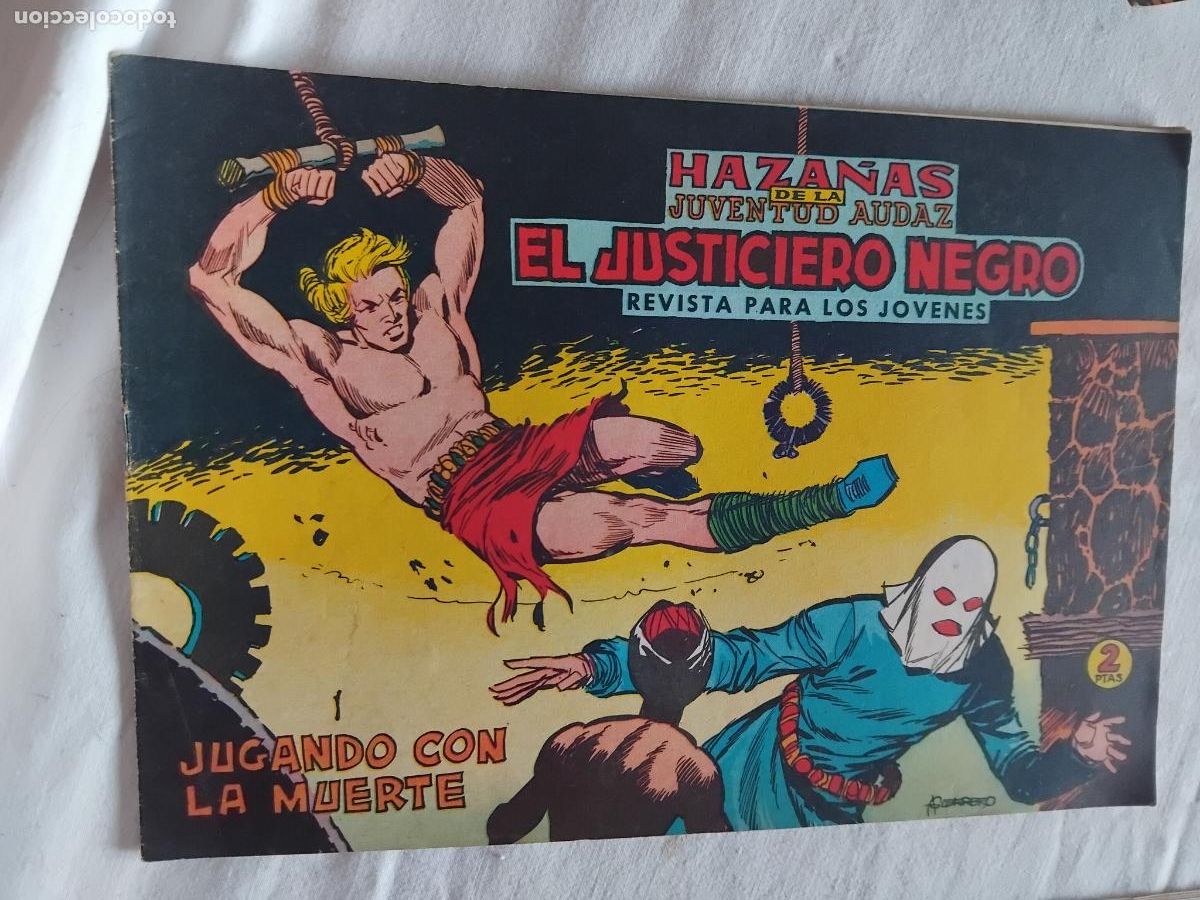 Tebeos: EL JUSTICIERO NEGRO N&ordm; 14. EDITORA VALENCIANA 1965.