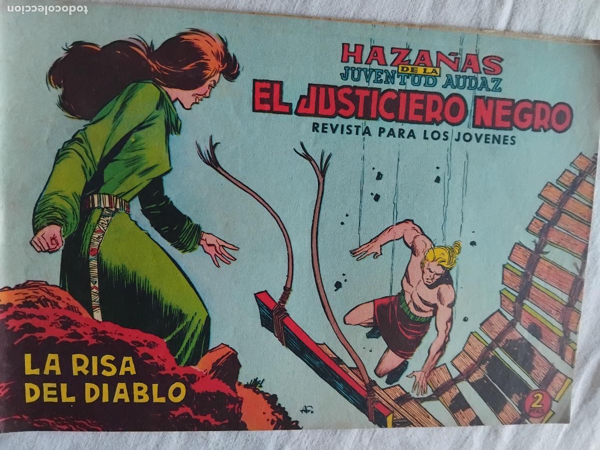 Tebeos: EL JUSTICIERO NEGRO N&ordm; 15. EDITORA VALENCIANA 1965.