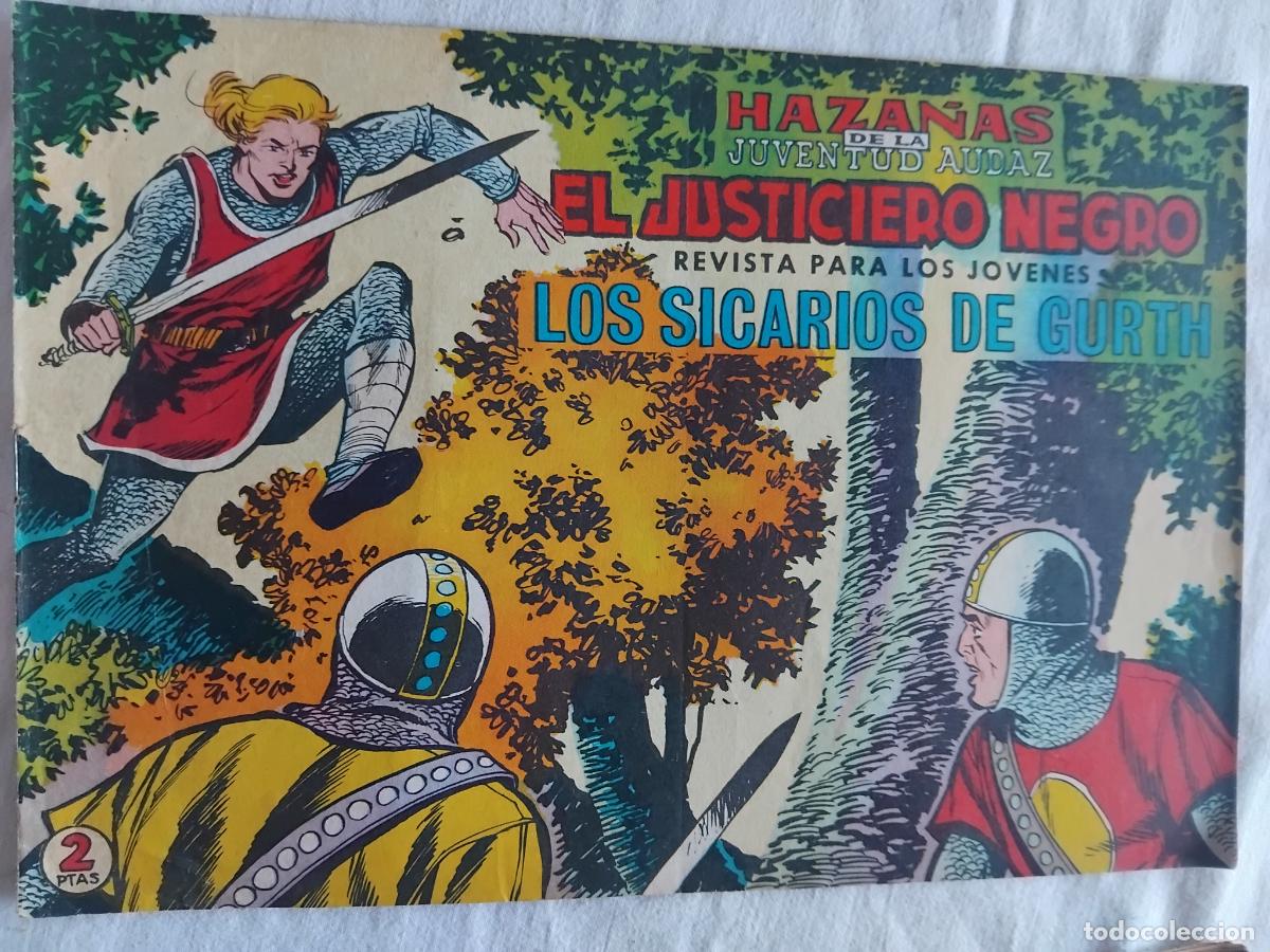 Tebeos: EL JUSTICIERO NEGRO N&ordm; 18. EDITORA VALENCIANA 1965.