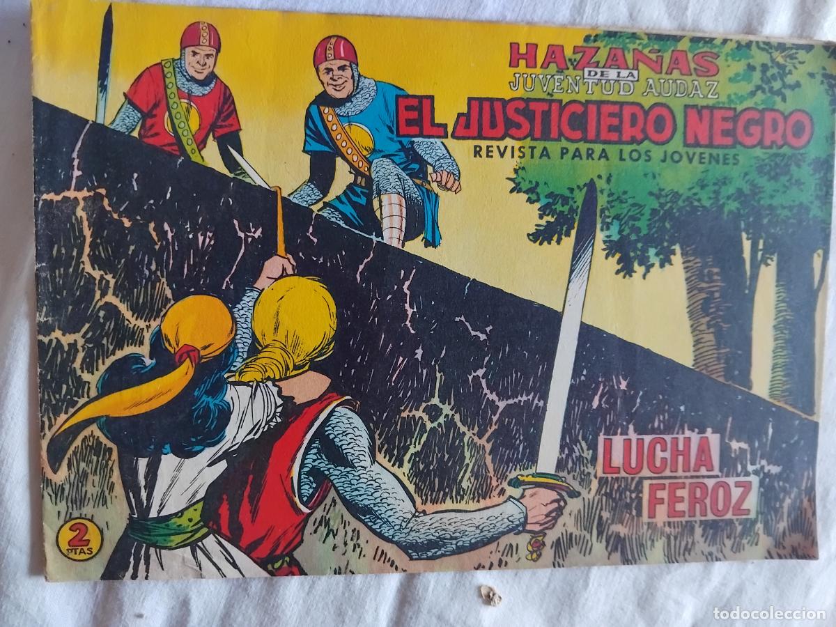 Tebeos: EL JUSTICIERO NEGRO N&ordm; 19. EDITORA VALENCIANA 1965.