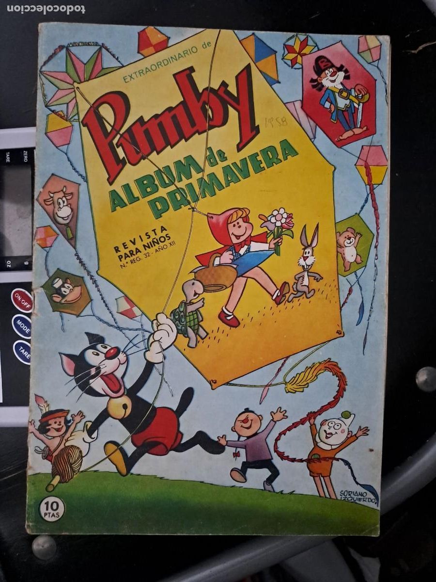 Tebeos: Pumby extraordinario &aacute;lbum de primavera 1958, Valenciana en muy buen estado Bolsa DA