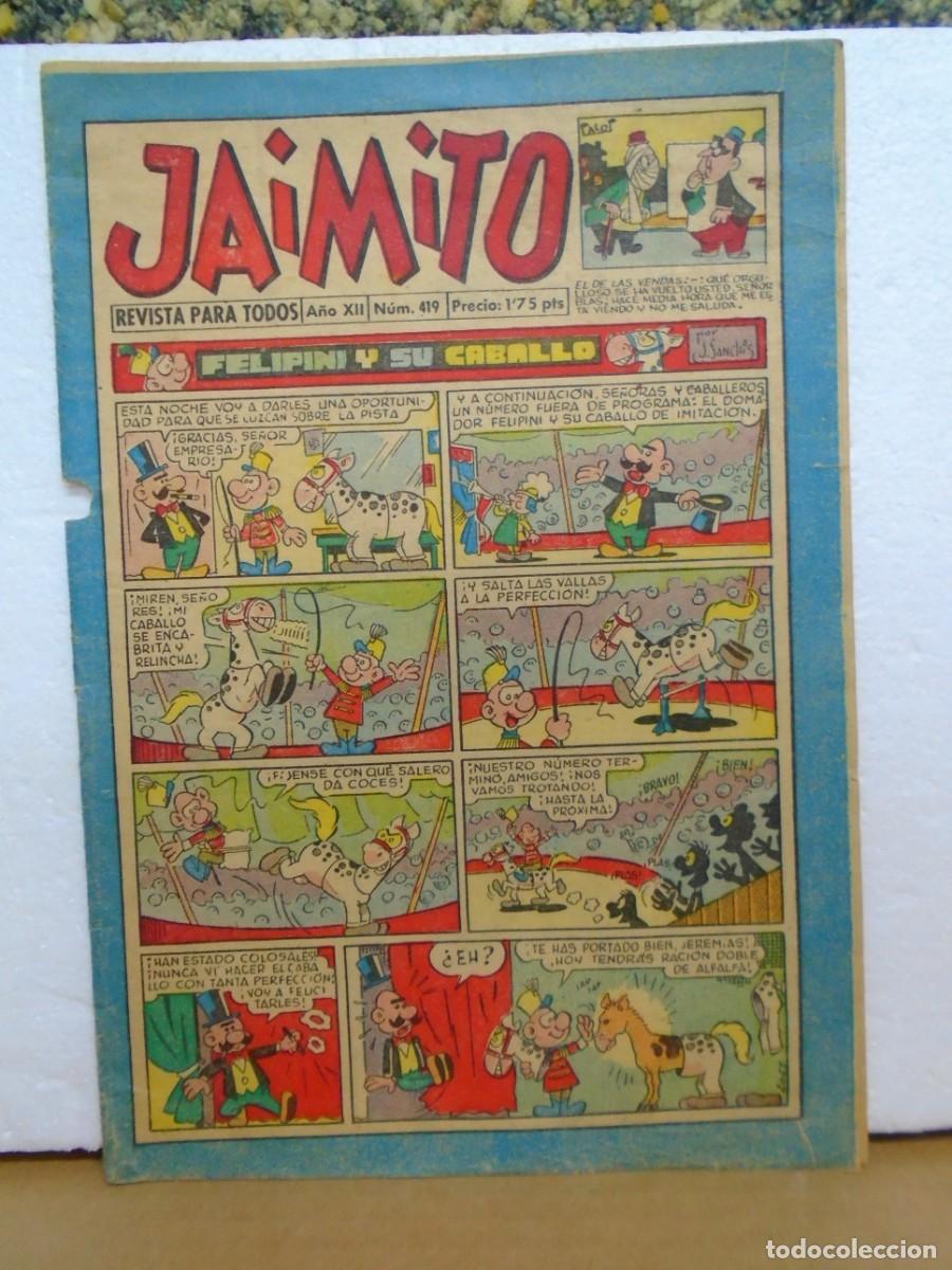 Tebeos: JAIMITO.VALENCIANA,N&ordm;419(19-10-1957)