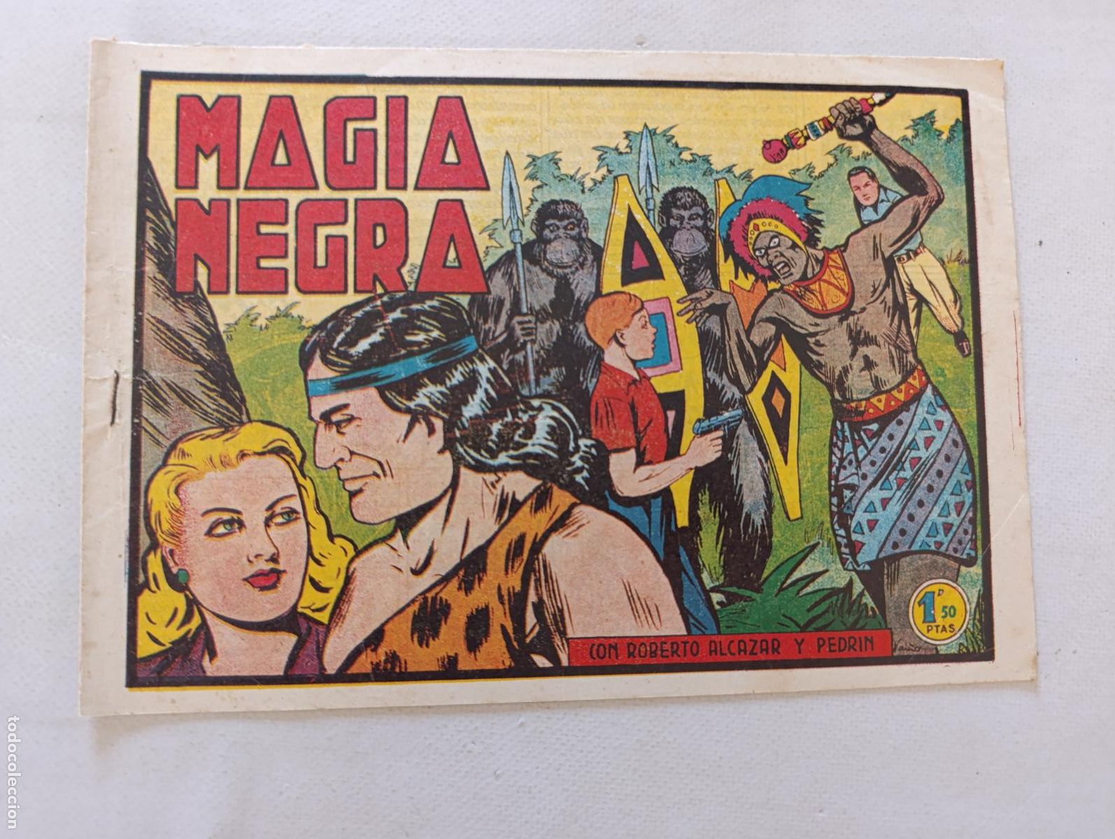 Tebeos: ROBERTO ALCAZAR Y PEDRIN N&ordm; 254 - MAGIA NEGRA - VALENCIANA - ORIGINAL (HU)
