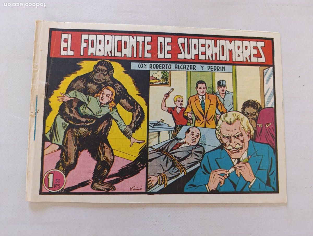 Tebeos: ROBERTO ALCAZAR Y PEDRIN N&ordm; 263 - EL FABRICANTE DE SUPERHOMBRES - VALENCIANA - ORIGINAL (HU)
