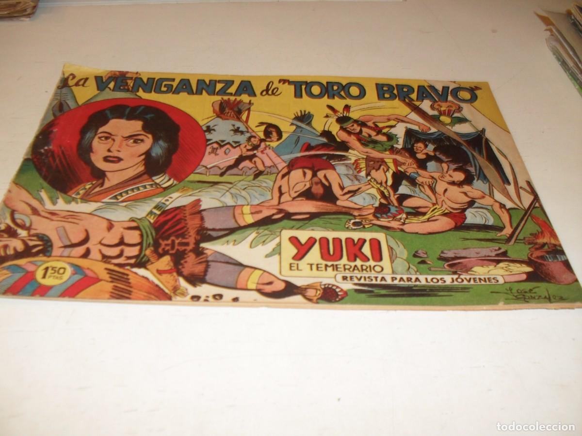 Tebeos: (ORIGINAL),YUKI EL TEMERARIO N&ordm; 19,LA VENGANZA DE TORO BRAVO,DE J.GONZALEZ,DE 112.VALENCIANA,1958
