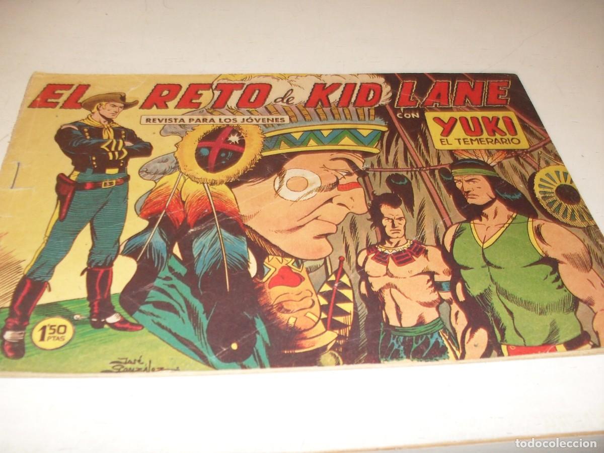 Tebeos: (ORIGINAL),YUKI EL TEMERARIO N&ordm; 14,EL RETO DE KID LANE,DE J.GONZALEZ,DE 112.VALENCIANA,1958