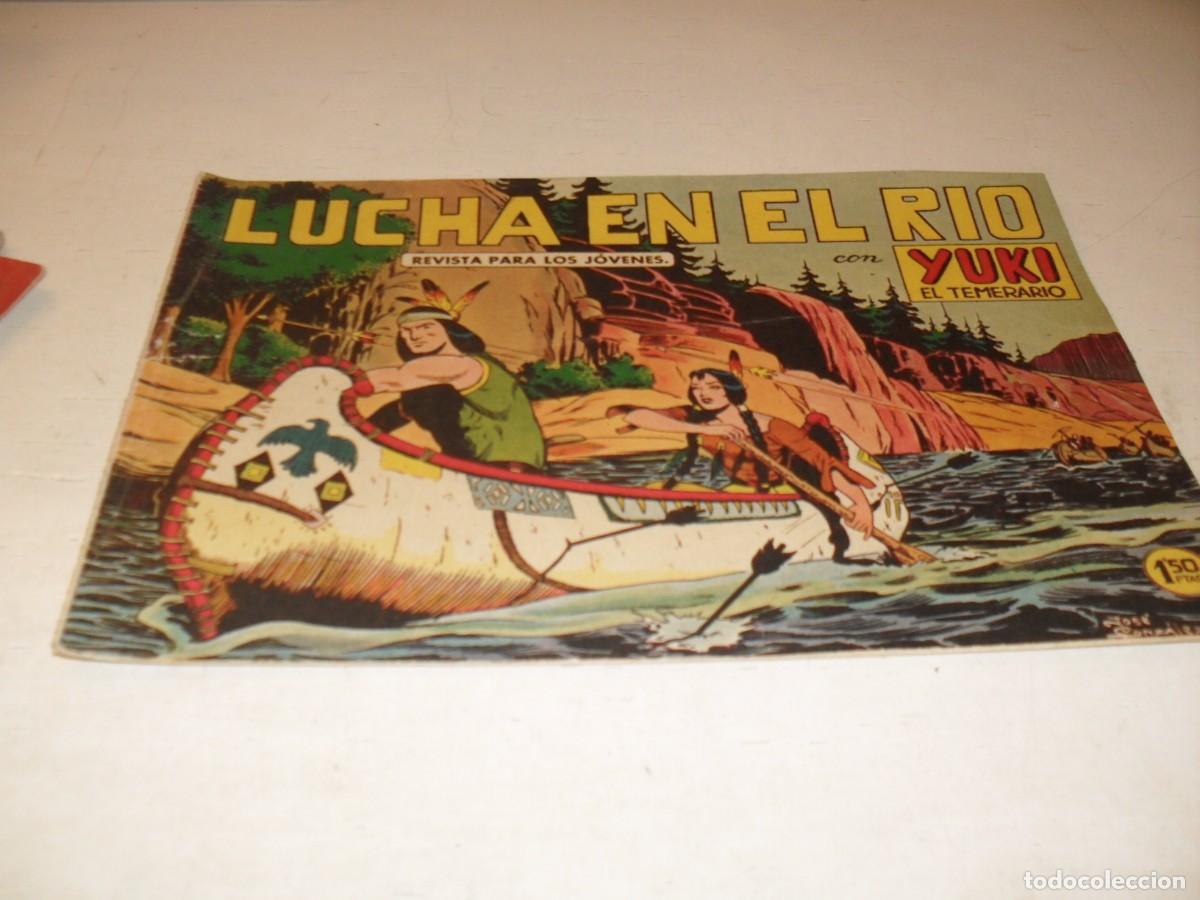 Tebeos: (ORIGINAL),YUKI EL TEMERARIO N&ordm; 11,LUCHA EN EL RIO,DE J.GONZALEZ,DE 112.VALENCIANA,1958