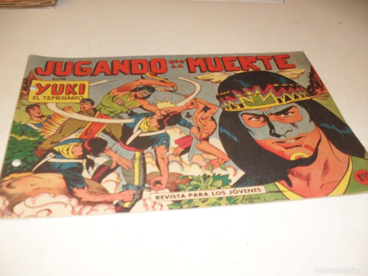 Tebeos: (ORIGINAL),YUKI EL TEMERARIO N&ordm; 7,JUGANDO CON LA MUERTE,DE J.GONZALEZ,DE 112.VALENCIANA,1958